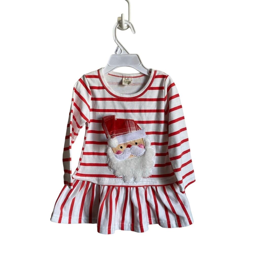 Christmas Santa Baby Girls Dress- Fits size 12-18m